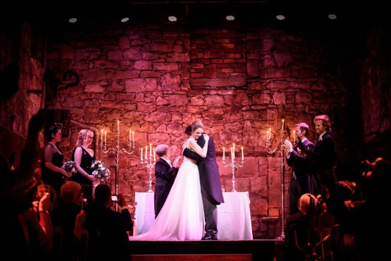Bailey & Tom's destination wedding at The Caves, Edinburgh, Scotland - Elemental Photography-